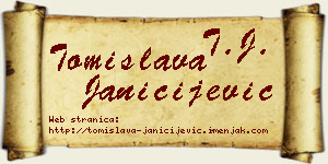 Tomislava Janičijević vizit kartica
